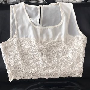 Lace crop top